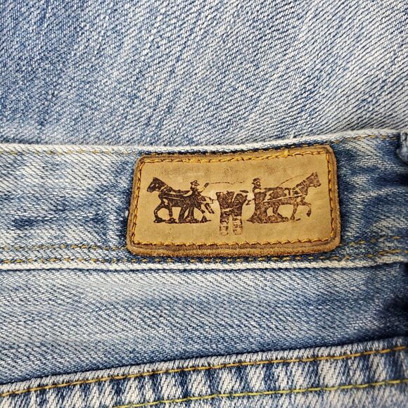 Levi's Womens 627 Straight Fit Jeans Size 29x29 (Altered) Medium Wash - Picture 9 of 13